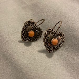 Sterling silver heart earrings